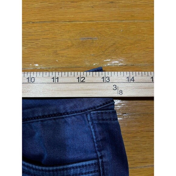 X'pose Attitude Jeans Women's 25x26 Blue High Rise Frayed Ankles Denim - Picture 5 of 8